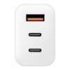 OBAL:ME GaN Cestovní Nabíječka USB-A + 2xUSB-C 65W White