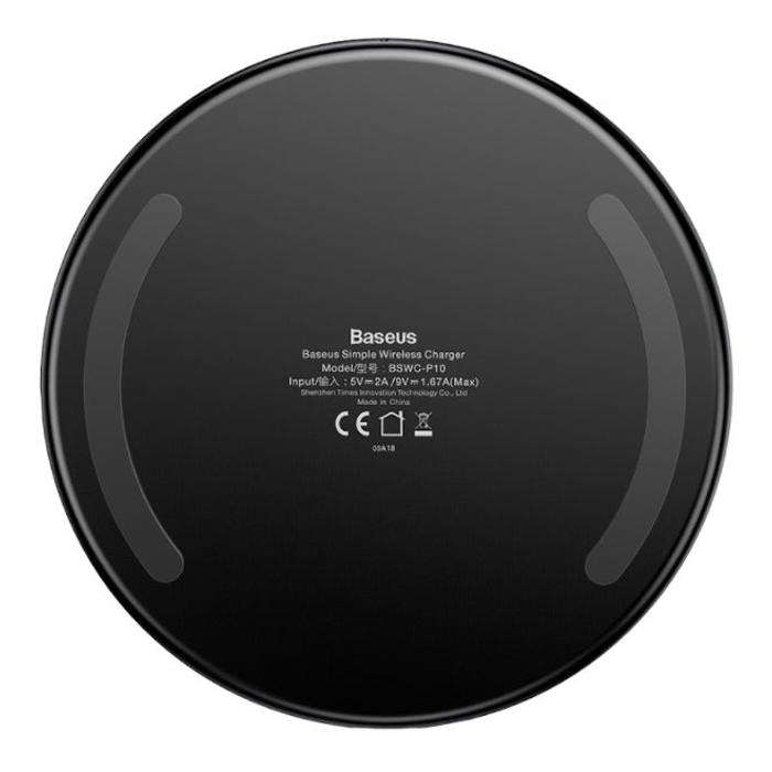 Baseus CCALL-JK01 Simple Bezdrátová Nabíječka Black