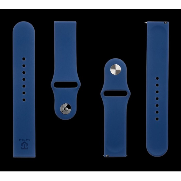 Tactical 614 Silikonový Řemínek 22mm Dark Blue