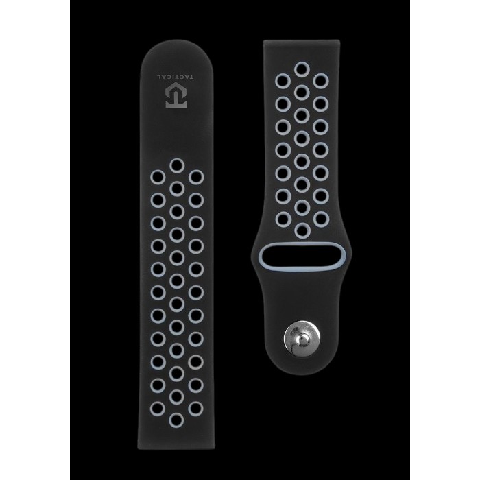 Tactical 267 Double Silikonový Řemínek 22mm Black/Grey