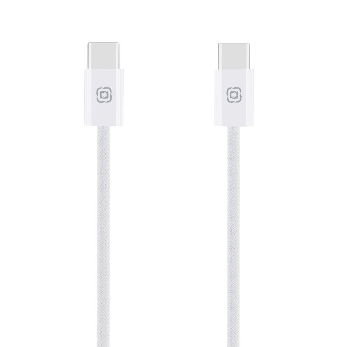 OBAL:ME Super Fast USB-C/USB-C Pletený kabel 60W 1m White